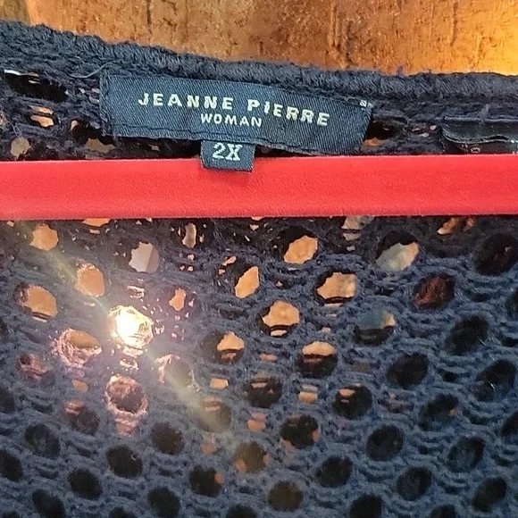 Pretty Jeanne Pierre cardigan black . Sixe 2X - Picture 3 of 4
